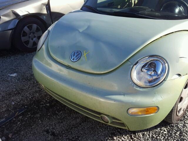 3VWCS21C41M418133 - 2001 VOLKSWAGEN NEW BEETLE 绿色 照片 9