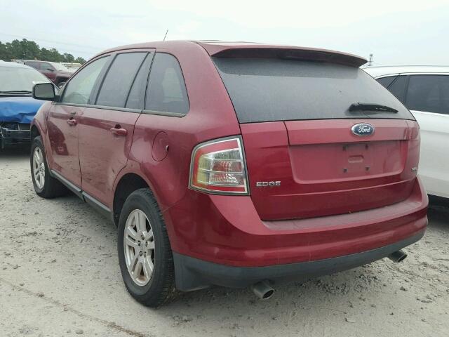 2FMDK39CX7BA65064 - 2007 FORD EDGE SEL P RED photo 3