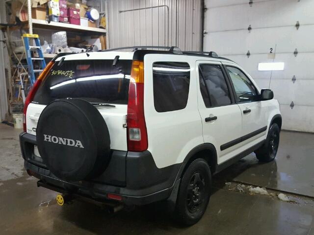 JHLRD78442C024365 - 2002 HONDA CR-V LX WHITE photo 4