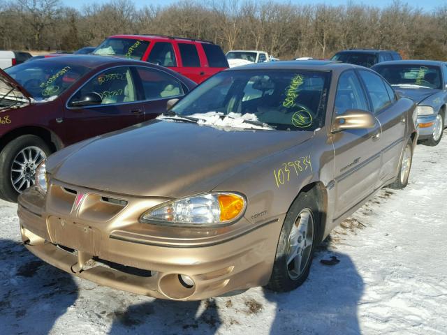 1G2NW52E0XM910734 - 1999 PONTIAC GRAND AM G GOLD photo 2