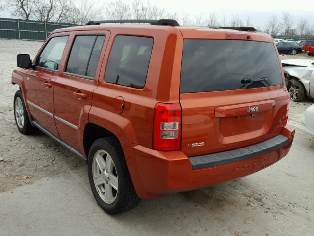 1J4NT1GA9AD625650 - 2010 JEEP PATRIOT SP ORANGE photo 3