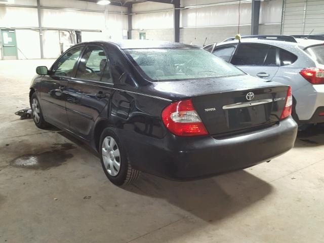 4T1BE32K04U370367 - 2004 TOYOTA CAMRY LE BLACK photo 3