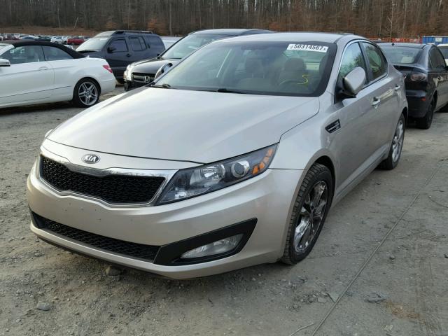 5XXGM4A75DG224407 - 2013 KIA OPTIMA LX GRAY photo 2