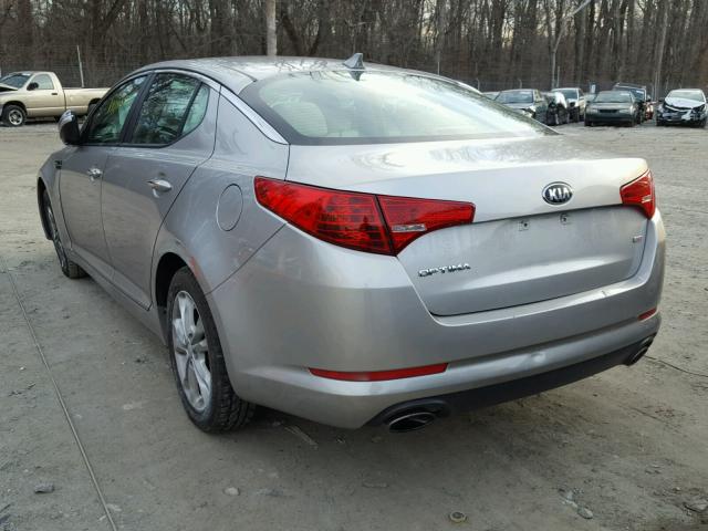 5XXGM4A75DG224407 - 2013 KIA OPTIMA LX GRAY photo 3