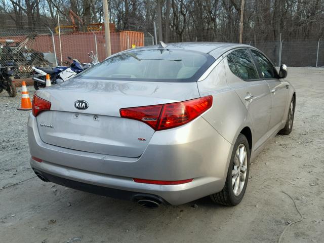 5XXGM4A75DG224407 - 2013 KIA OPTIMA LX GRAY photo 4