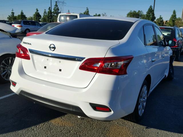 3N1AB7AP9HY252322 - 2017 NISSAN SENTRA S WHITE photo 4