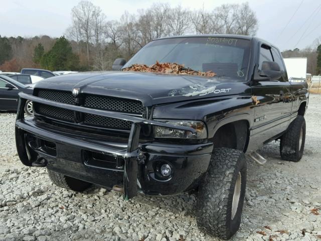 3B7HF13Z11G808162 - 2001 DODGE RAM 1500 BLACK photo 2