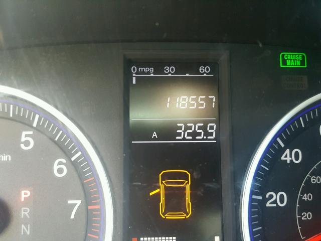 5J6RE38509L031409 - 2009 HONDA CR-V EX შავი ფოტო 8