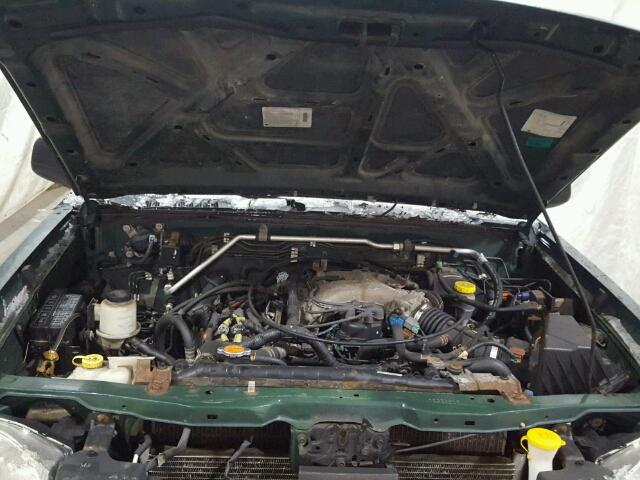 1N6ED26Y31C352909 - 2001 NISSAN FRONTIER K GREEN photo 7