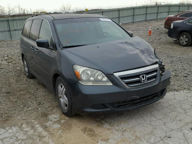 5FNRL38416B426278 - 2006 HONDA ODYSSEY EX BLUE photo 1