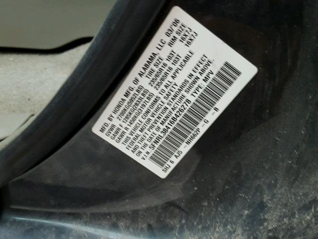 5FNRL38416B426278 - 2006 HONDA ODYSSEY EX BLUE photo 10