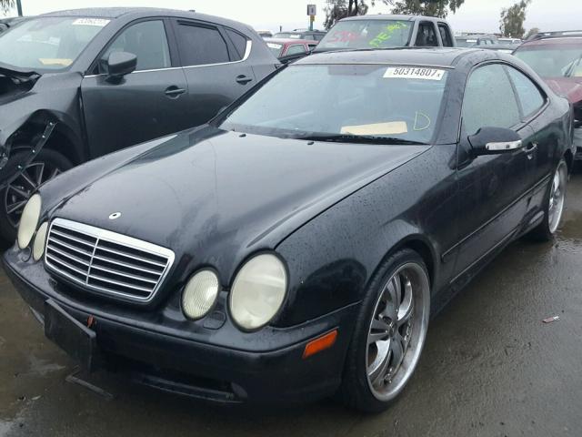 WDBLJ74G41F182874 - 2001 MERCEDES-BENZ CLK 55 AMG BLACK photo 2