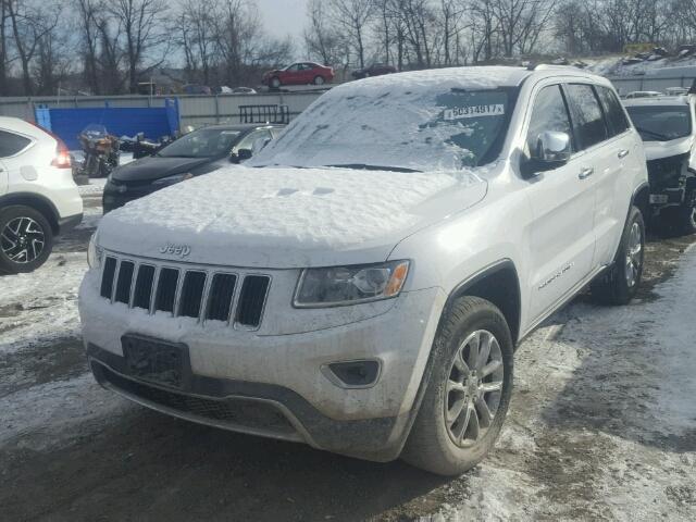 1C4RJEBG7EC107208 - 2014 JEEP GRAND CHER WHITE photo 2