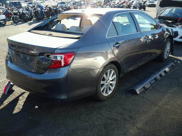 4T4BF1FK7DR326044 - 2013 TOYOTA CAMRY L GRAY photo 4