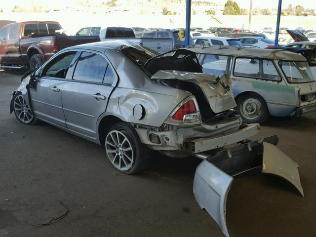 3FAHP08138R178854 - 2008 FORD FUSION SEL SILVER photo 3