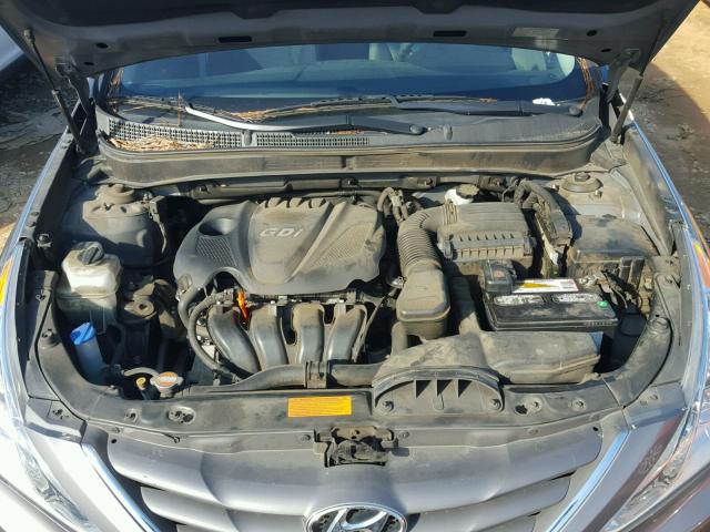 5NPEB4AC6CH495571 - 2012 HYUNDAI SONATA GLS SILVER photo 7