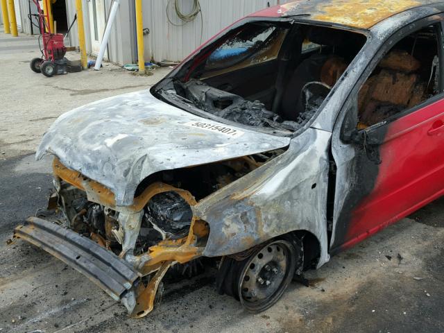 KL1TD56618B094391 - 2008 CHEVROLET AVEO BASE BURN photo 9