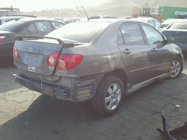 1NXBR32E45Z354334 - 2005 TOYOTA COROLLA CE GRAY photo 4