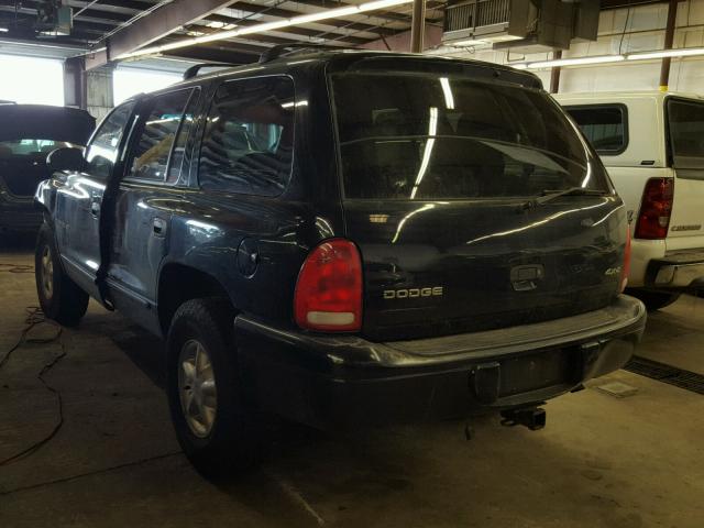 1B4HS28Z2YF269067 - 2000 DODGE DURANGO BLACK photo 3