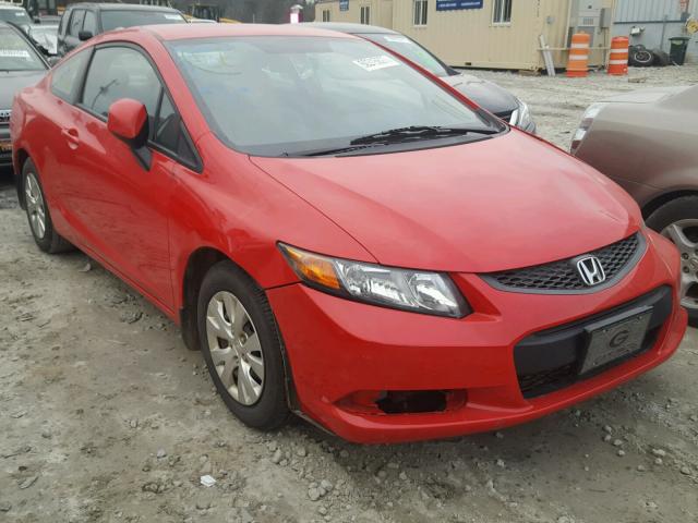 2HGFG3B58CH547146 - 2012 HONDA CIVIC LX RED photo 1