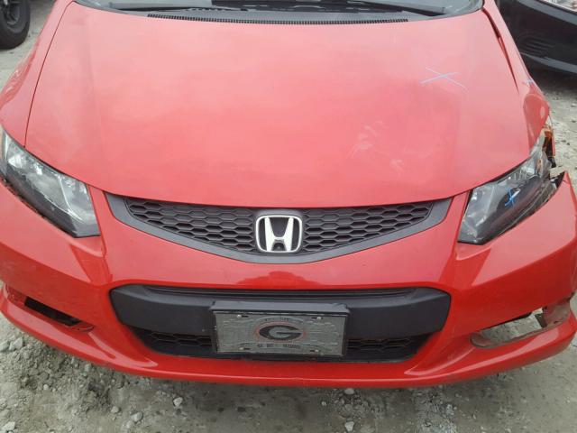 2HGFG3B58CH547146 - 2012 HONDA CIVIC LX RED photo 7