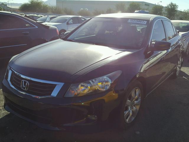 1HGCP36868A065224 - 2008 HONDA ACCORD EXL BLACK photo 2