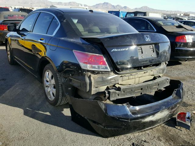 1HGCP36868A065224 - 2008 HONDA ACCORD EXL BLACK photo 3