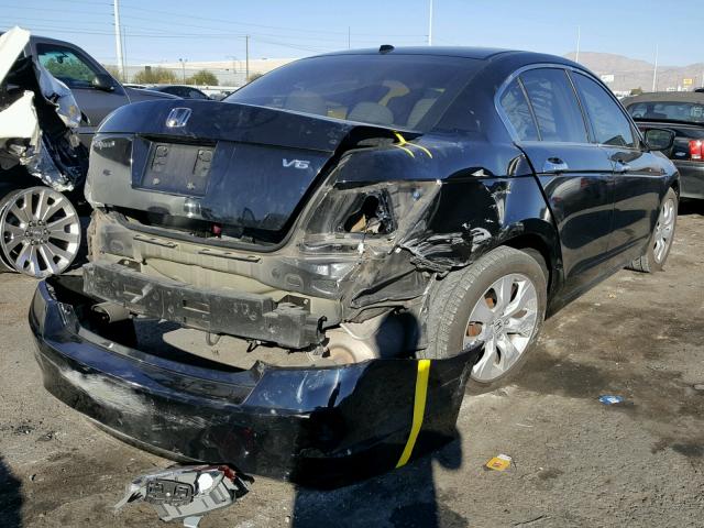 1HGCP36868A065224 - 2008 HONDA ACCORD EXL BLACK photo 4