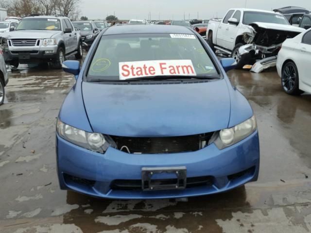 JHMFA36279S004595 - 2009 HONDA CIVIC HYBR BLUE photo 9