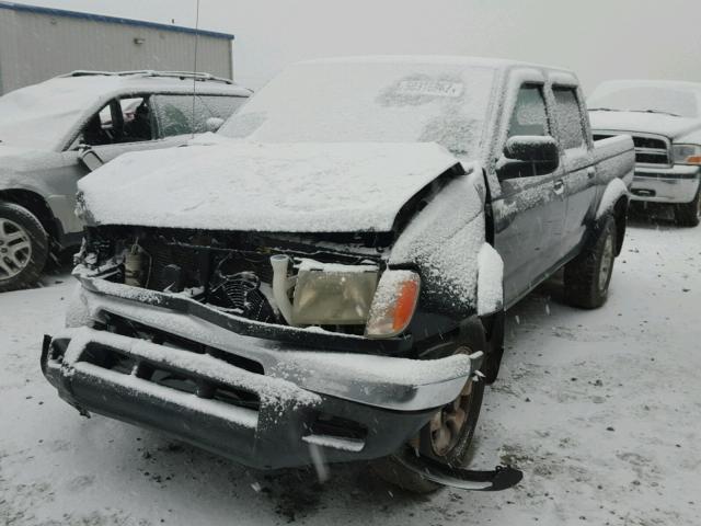 1N6ED27Y7YC409797 - 2000 NISSAN FRONTIER C BLACK photo 2