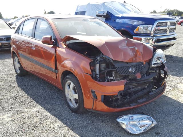 KNADE163666151499 - 2006 KIA RIO 5 ORANGE photo 1