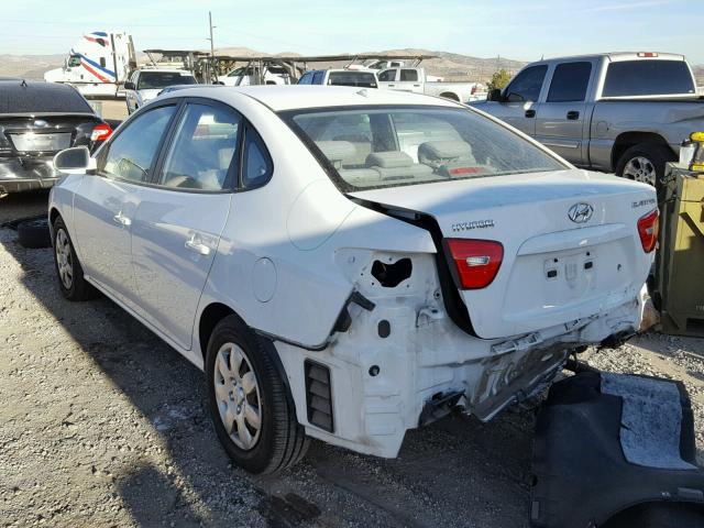 KMHDU46D47U153485 - 2007 HYUNDAI ELANTRA GL WHITE photo 3