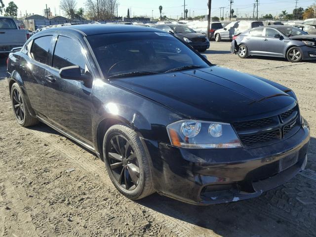 1C3CDZAB8EN120858 - 2014 DODGE AVENGER SE BLACK photo 1