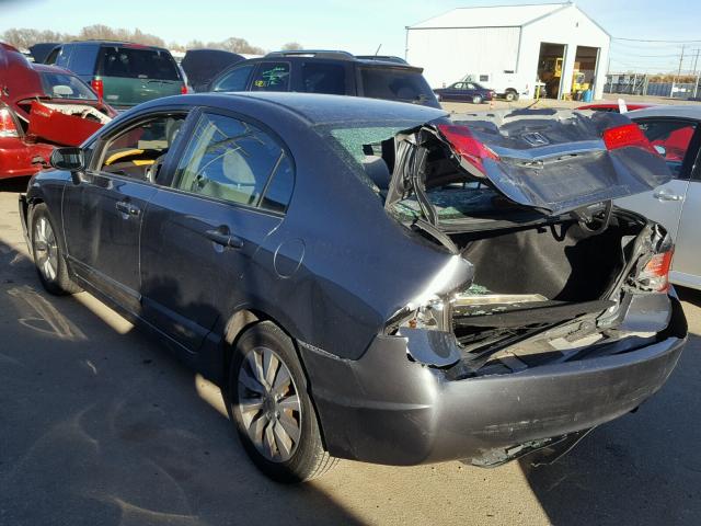 19XFA1F84BE009837 - 2011 HONDA CIVIC EX ნაცრისფერი ფოტო 3