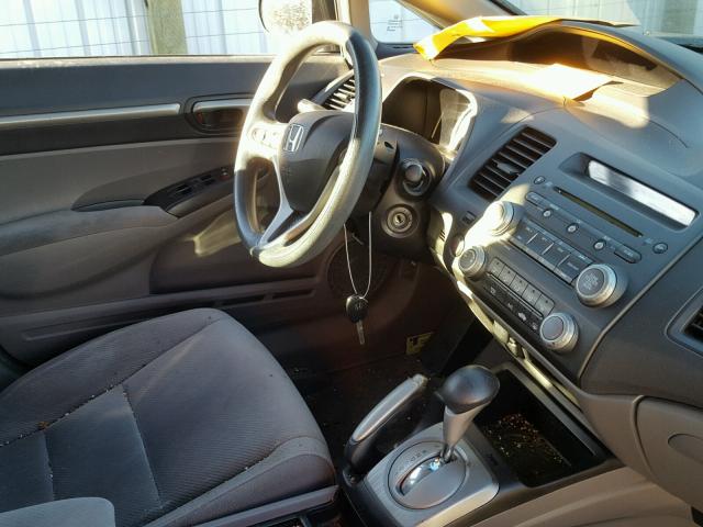 19XFA1F84BE009837 - 2011 HONDA CIVIC EX ნაცრისფერი ფოტო 9