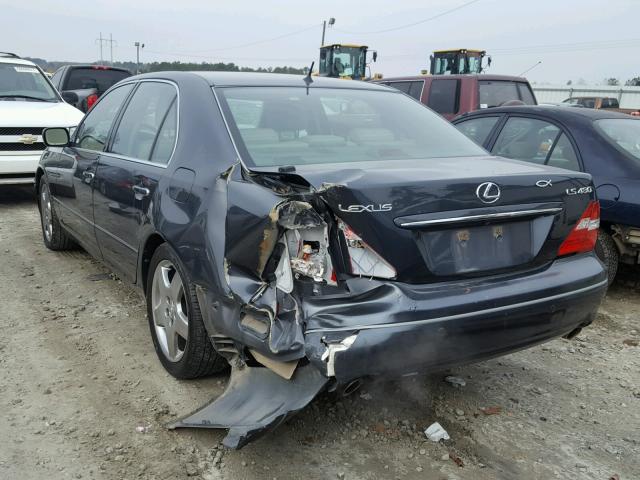 JTHBN36F365041563 - 2006 LEXUS LS 430 GRAY photo 3