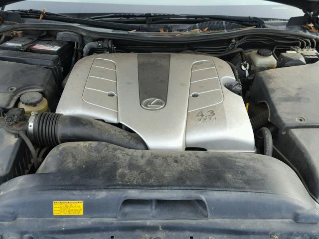 JTHBN36F365041563 - 2006 LEXUS LS 430 GRAY photo 7