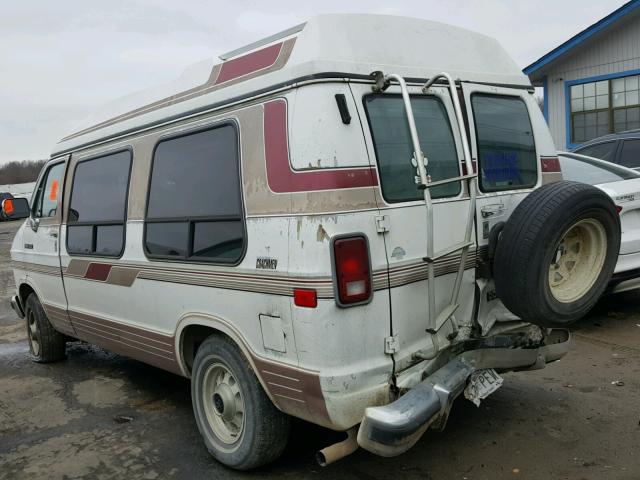 2B6HB21Y5PK512430 - 1993 DODGE RAM VAN B2 WHITE photo 3