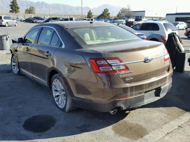 1FAHP2F81FG101092 - 2015 FORD TAURUS LIM BROWN photo 3