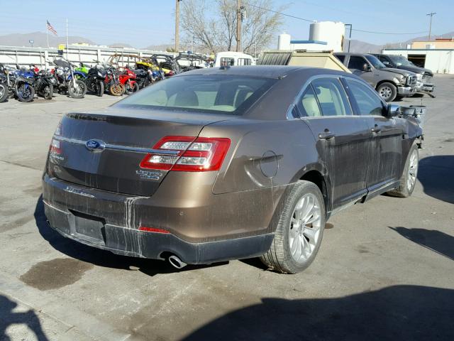 1FAHP2F81FG101092 - 2015 FORD TAURUS LIM BROWN photo 4