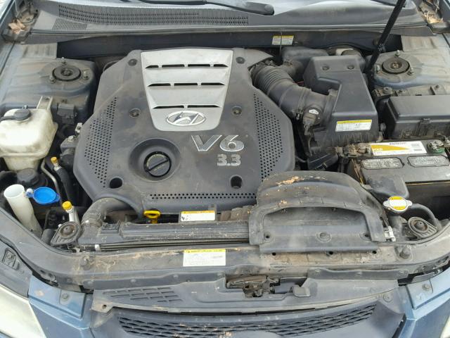 5NPEU46F96H049383 - 2006 HYUNDAI SONATA GLS BLUE photo 7