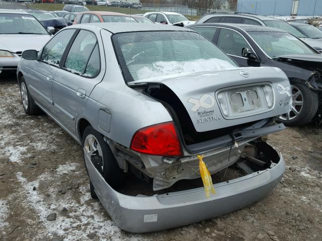 3N1CB51D04L480719 - 2004 NISSAN SENTRA 1.8 SILVER photo 3