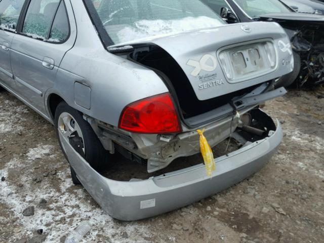 3N1CB51D04L480719 - 2004 NISSAN SENTRA 1.8 SILVER photo 9