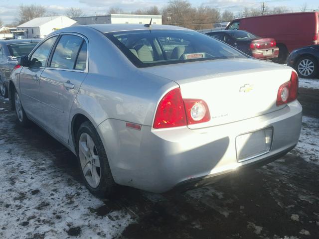 1G1ZB5EB9AF256895 - 2010 CHEVROLET MALIBU LS SILVER photo 3