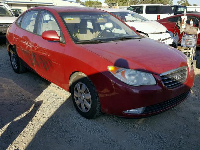 KMHDU46D47U120471 - 2007 HYUNDAI ELANTRA GL RED photo 1