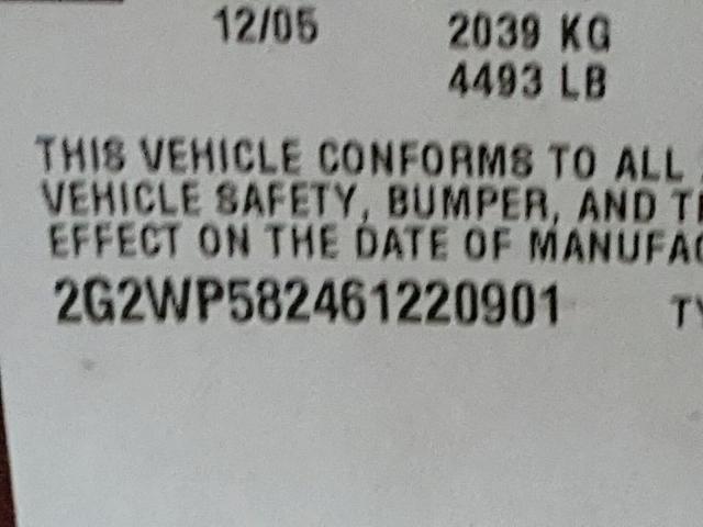 2G2WP582461220901 - 2006 PONTIAC GRAND PRIX BURGUNDY photo 10