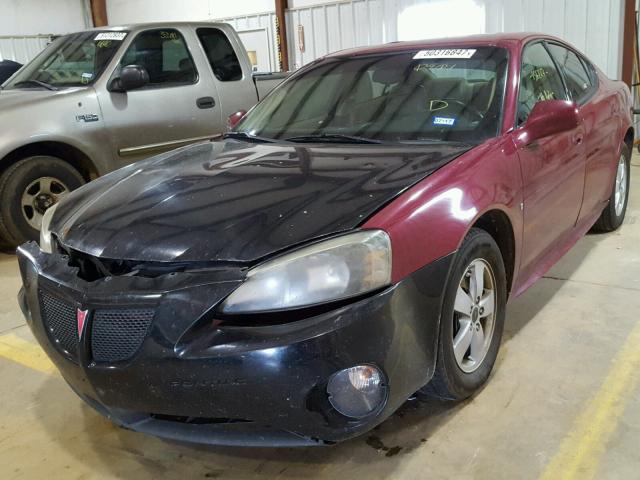 2G2WP582461220901 - 2006 PONTIAC GRAND PRIX BURGUNDY photo 2