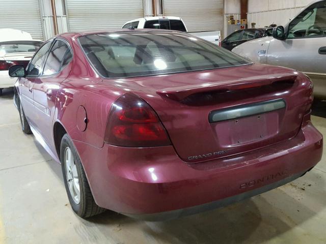 2G2WP582461220901 - 2006 PONTIAC GRAND PRIX BURGUNDY photo 3