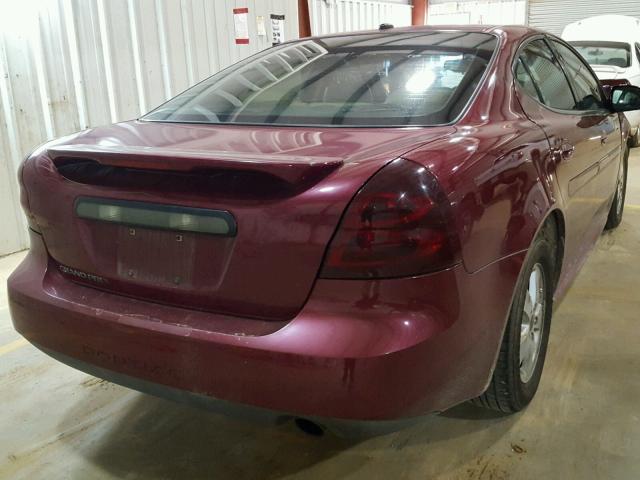 2G2WP582461220901 - 2006 PONTIAC GRAND PRIX BURGUNDY photo 4