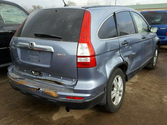 3CZRE4H54BG705778 - 2011 HONDA CR-V EX BLUE photo 4